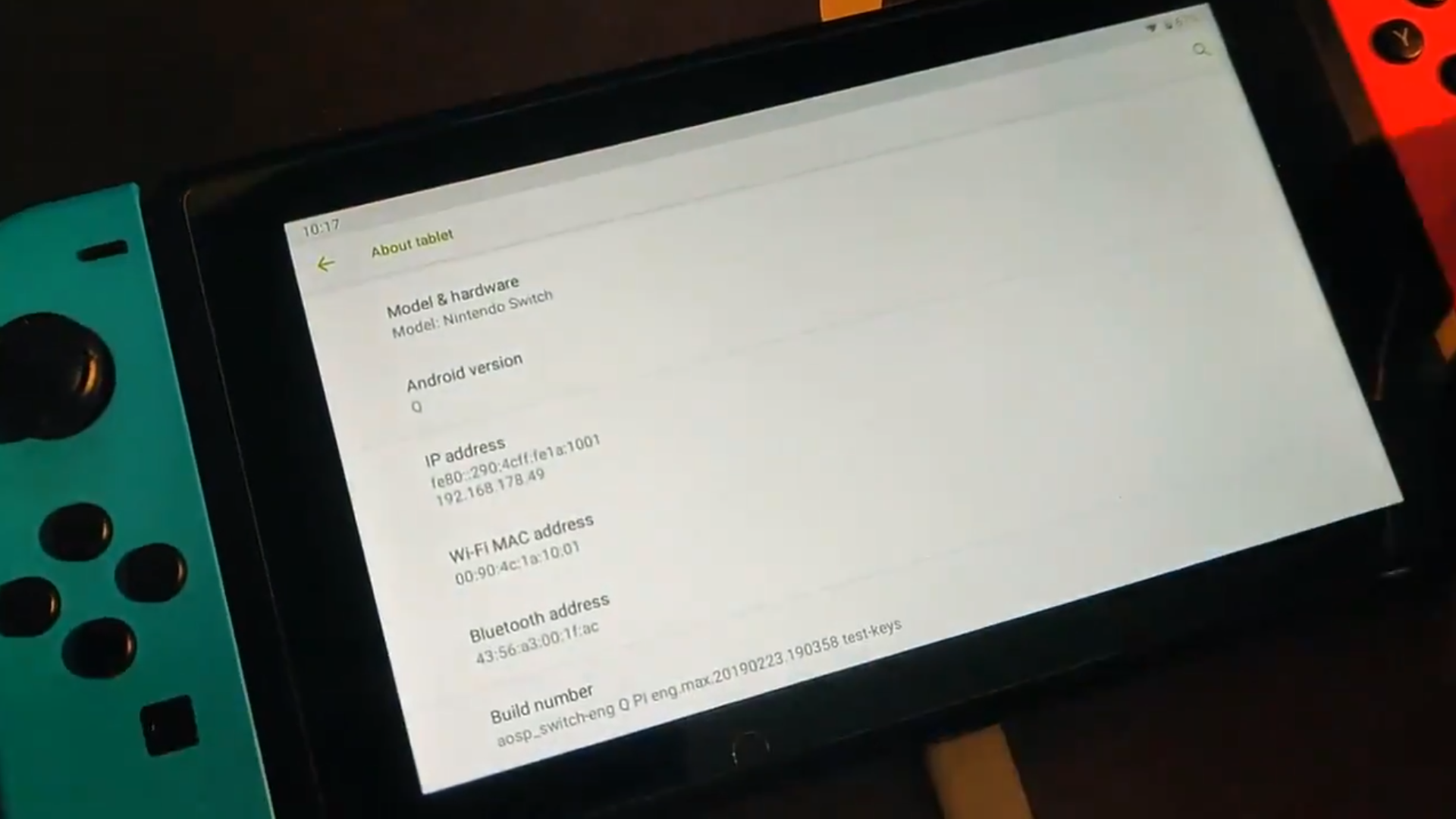 The Nintendo Switch Has A W I P Android Q Port Retrorgb